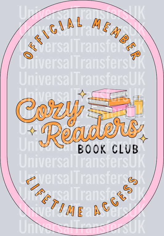Cozy Readers Book Club Light Pink