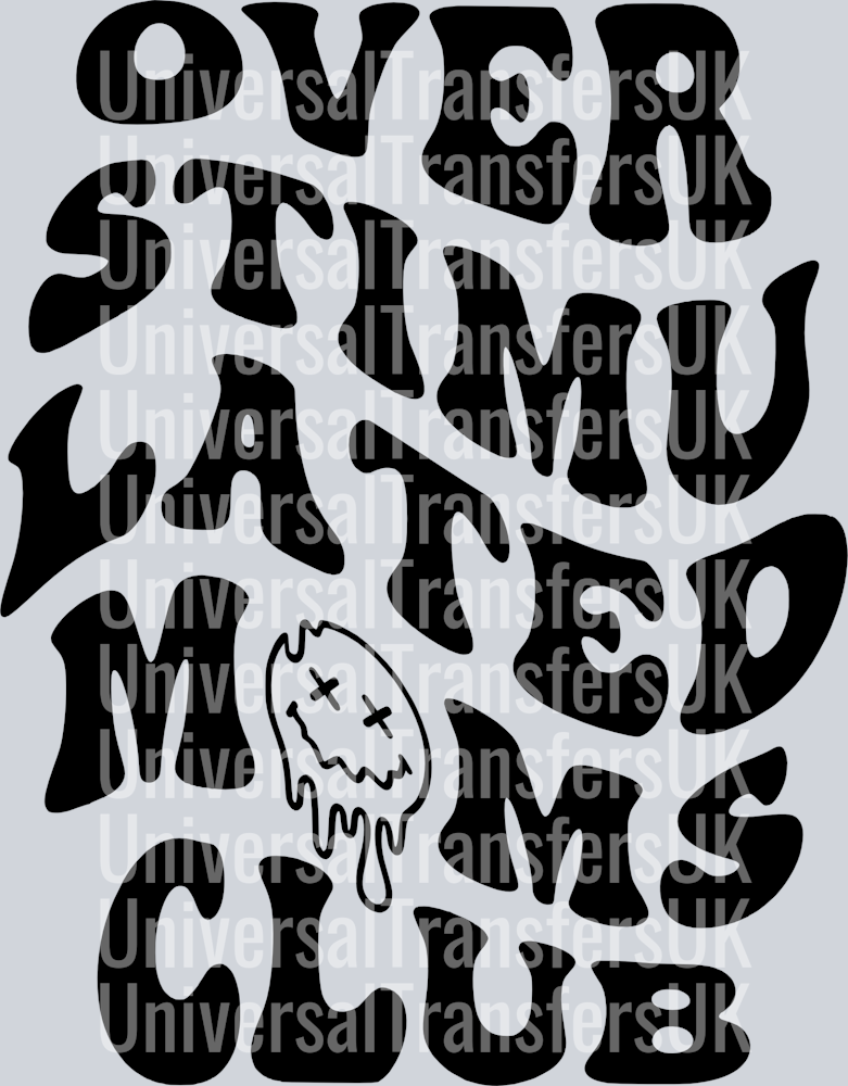 Overstimulated Moms Club black text