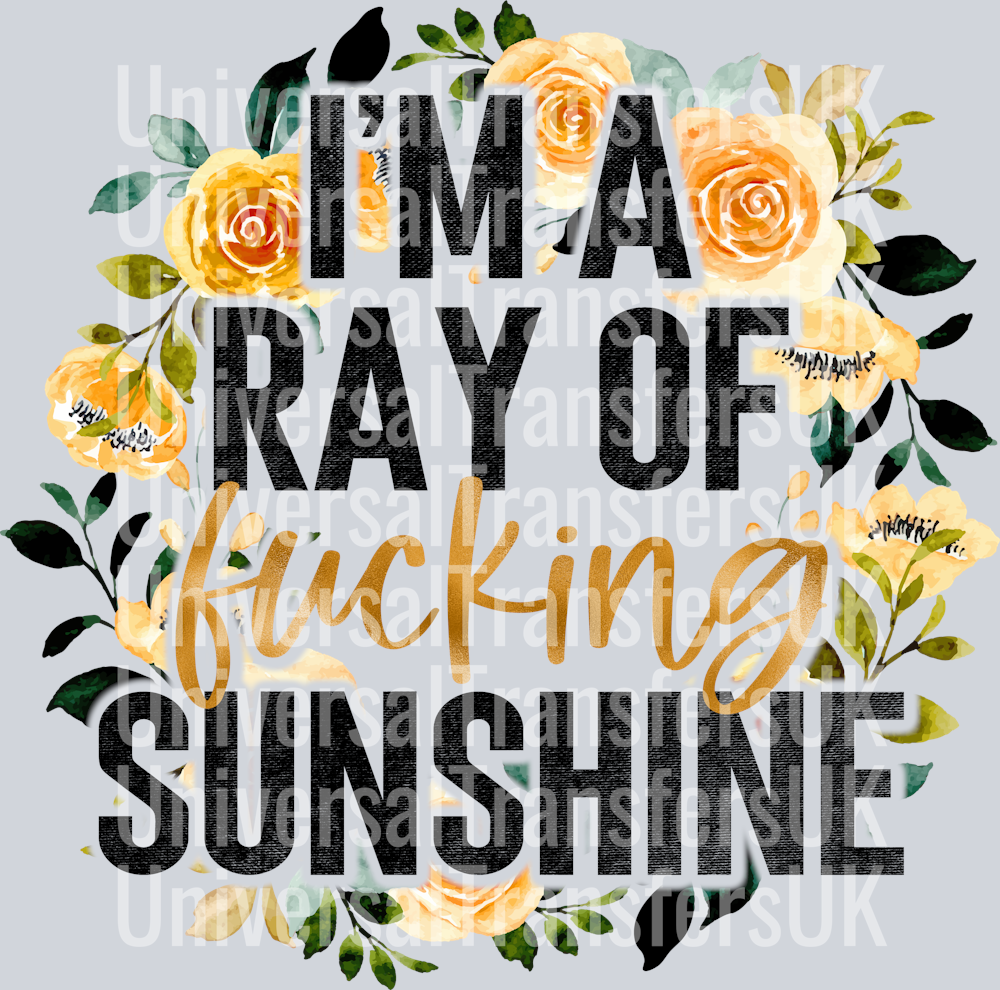 ray of fucking sunshine floral